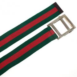 مملوكة مسبقًا Gucci Web Detail Belt 108 CM