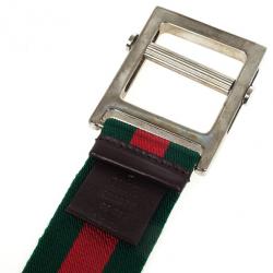 مملوكة مسبقًا Gucci Web Detail Belt 108 CM