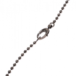 مملوكة مسبقًا Gucci Printed Silver Double Dog Tag Pendant Necklace