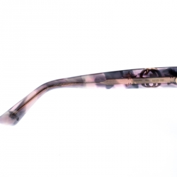 مملوكة مسبقًا Gucci Grey and Pink Havana/ Green Gradient GG0208S Square Sunglasses