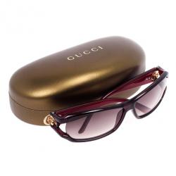Pre Owned Gucci Purple Rectangle 'GG' Woman Sunglasses
