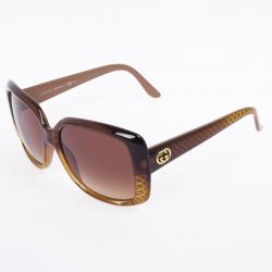 مملوكة مسبقًا Gucci Brown Square Woman Sunglasses