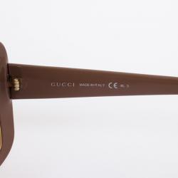 مملوكة مسبقًا Gucci Brown Square Woman Sunglasses