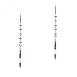 Pre Owned Gucci Silver Round Pendant Earrings