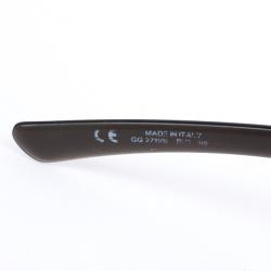 Pre Owned Gucci Black Horsebit Shield Women Sunglasses