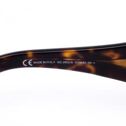 Pre Owned Gucci Black Shield GG 2802/S Women Sunglasses