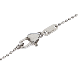 Pre Owned قلادة غوتشي ستيشن فضة هارت بول