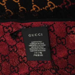 Pre Owned شال غوتشي رينبو جي جي جاكار ميتاليك