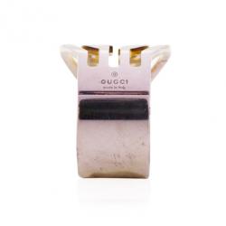 Pre Owned Gucci Silver GG Ring Size 53