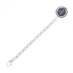 Pre Owned Gucci Silver Bracelet with Round Tag