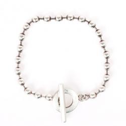 Pre Owned Gucci Boule Chain Silver Bracelet