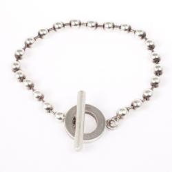 Pre Owned Gucci Boule Chain Silver Bracelet