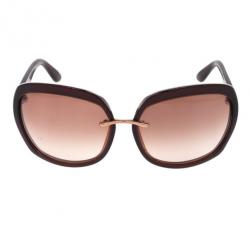 مملوكة مسبقًا Gucci Brown Square Womens Sunglasses