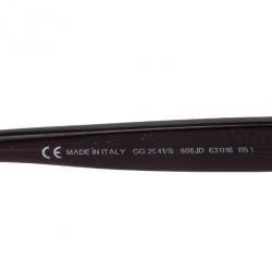 مملوكة مسبقًا Gucci Brown Square Womens Sunglasses