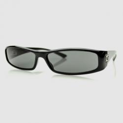 Pre Owned Gucci Black Thin Rectangle Frame Sunglasses