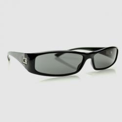 Pre Owned Gucci Black Thin Rectangle Frame Sunglasses