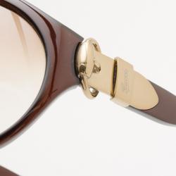 Pre Owned Gucci GG Brown Gradient Sunglasses
