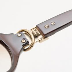 Pre Owned Gucci GG Brown Gradient Sunglasses