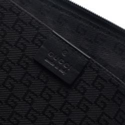 مملوكة مسبقًا Gucci Black Nylon Laptop Case
