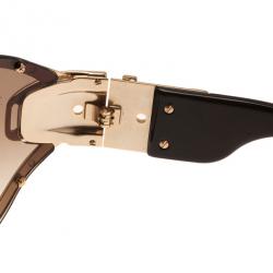 مملوكة مسبقًا نظارات شمسية غوتشي 2738 مزينة بإبزيم بني