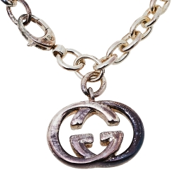 مملوكة مسبقًا سوار غوتشي حلية بريت فضة استرليني