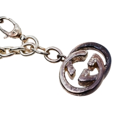 مملوكة مسبقًا سوار غوتشي حلية بريت فضة استرليني