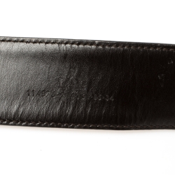 مملوكة مسبقًا Gucci Brown/Beige GG Canvas and Leather Interlocking G Buckle Belt 85 CM