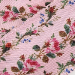 مملوكة مسبقًا Gucci Pink Rose Printed Silk Bandeau Scarf