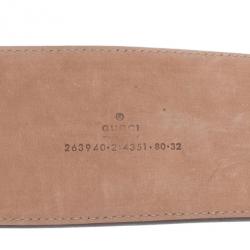 مملوكة مسبقًا Gucci Beige Leather Tassel Waist Belt 80CM