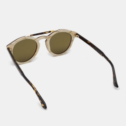 Gucci Brown Tortoise GG0124S Round Sunglasses