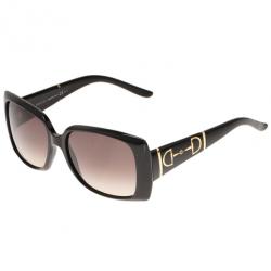 مملوكة  مسبقًا نظارة شمس غوتشي سوداء GG 3537 هورسبيت مربعة