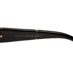 مملوكة مسبقًا نظارة شمس غوتشي سوداء GG 3537 هورسبيت مربعة