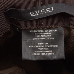 Gucci Beige Web Detail GG Canvas Bucket Hat S