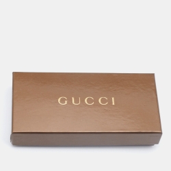 Pre Owned Gucci Multicolor Guccissima Logo Charm Detail Silk Bandeau Scarf
