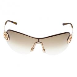 مملوكة مسبقًا Gucci Brown GG 2773 Shield Sunglasses