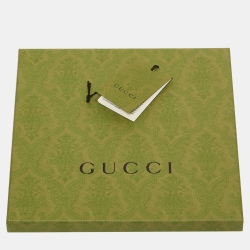 Pre Owned Gucci Beige GG Patterned Silk and Wool Scarf