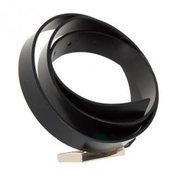 Pre Owned حزام وسط غوتشي أسود لوجو بلوك 105سم