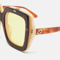 Pre Owned Gucci Multicolor GG0088S Flip Up Oversized Sunglasses