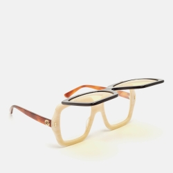 Pre Owned Gucci Multicolor GG0088S Flip Up Oversized Sunglasses