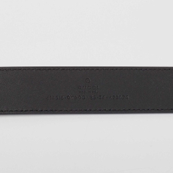 Pre Owned Gucci Black Leather GG Marmont Belt 85 CM