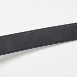 Pre Owned Gucci Black Leather GG Marmont Buckle Belt 110CM