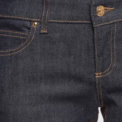 Pre Owned Gucci Navy Blue Denim Flared Jeans M Waist 42"