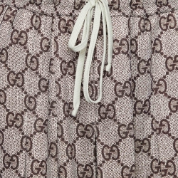 Pre Owned Gucci Beige Guccissima Printed Knit Pleated Midi Skirt S
