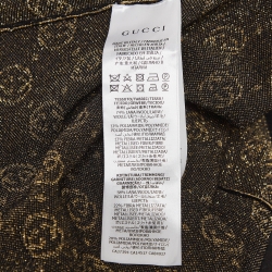 Gucci Black GG Interlock Lame Wool Top XXS