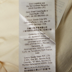 Pre Owned Gucci Off-White GG Interlocked Print Jersey T-Shirt S