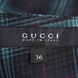 Gucci Green Checked Pattern Pantsuit S