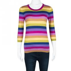 Gucci Multicolor Striped Cashmere Sweater M
