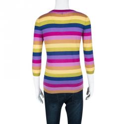 Gucci Multicolor Striped Cashmere Sweater M