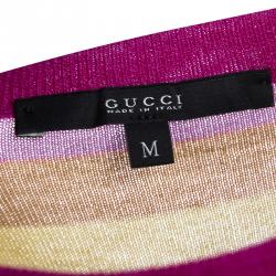 Gucci Multicolor Striped Cashmere Sweater M