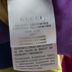 Gucci Multicolor Striped Cashmere Sweater M